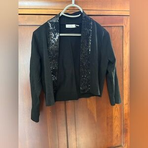 Calvin Klein Black Sequin Bolero Sweater